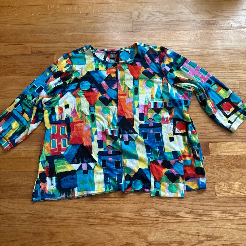 Women's ali miles multicolor‎ blouse